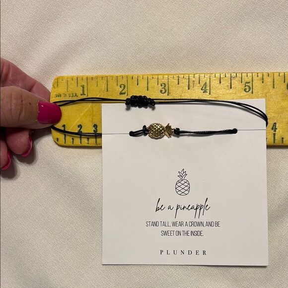 Plunder Pineapple Charm Adjustable Bracelet - Picture 3 of 5